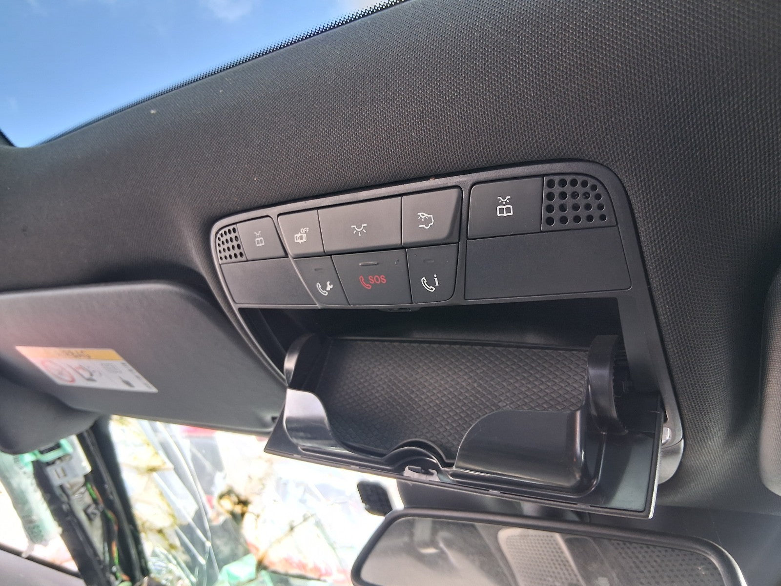 2016 MERCEDES C CLASS W205 FRONT INTERIOR ROOF READING COURTESY LIGHT PANEL