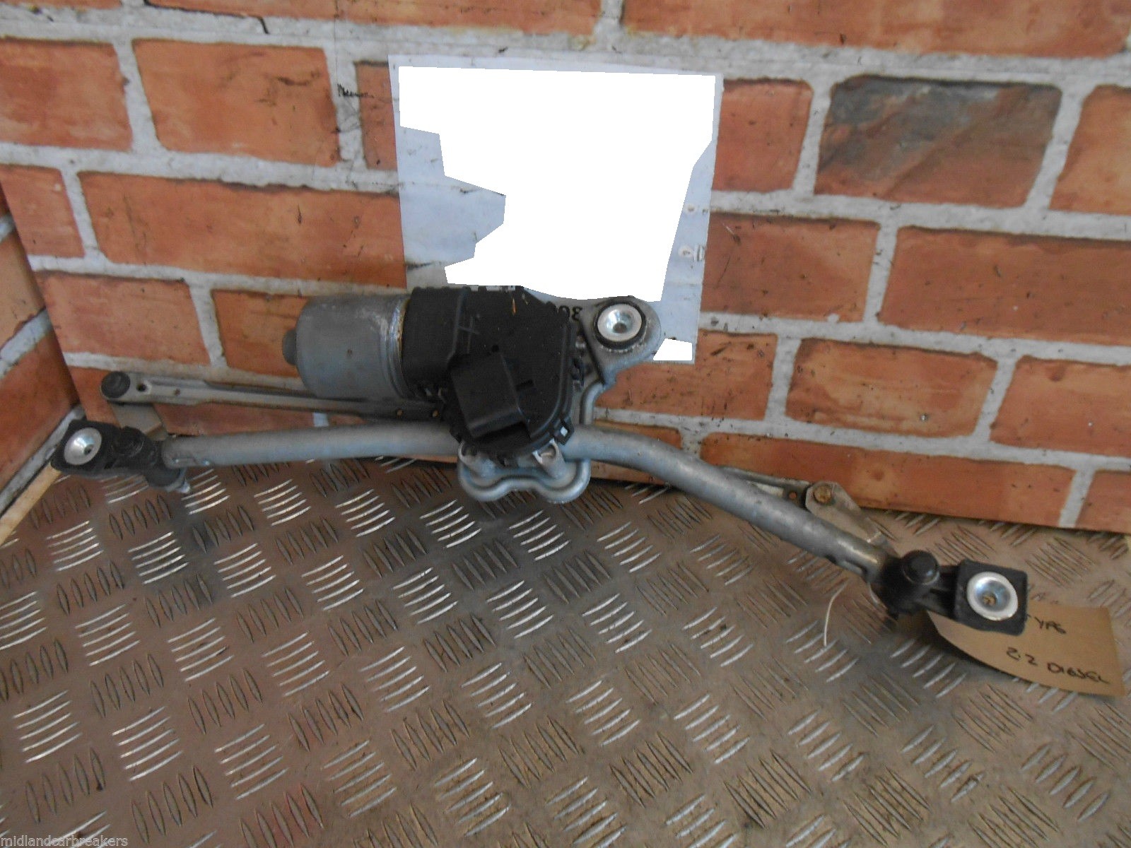 JAGUAR X TYPE 2005 FRONT WINDSCREEN WIPER MOTOR & LINKAGE  1X43-17504-BH
