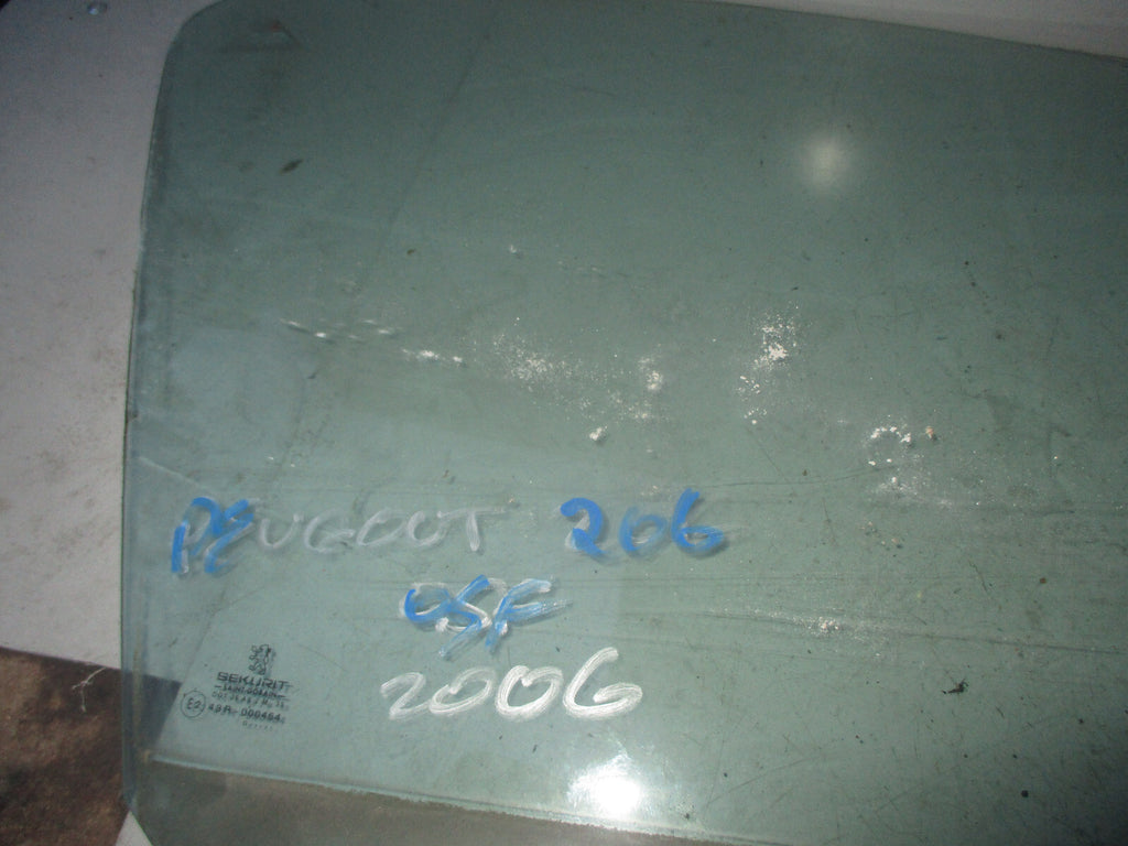 PEUGEOT 206 2006 3 DOOR OSF DRIVER SIDE FRONT WINDOW GLASS