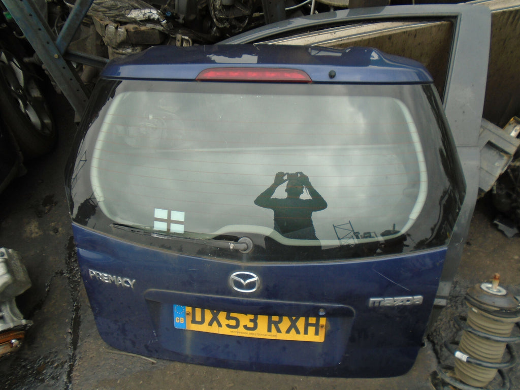 MAZDA PREMACY 2003 REAR COMPLETE TAILGATE BOOTLID BLUE