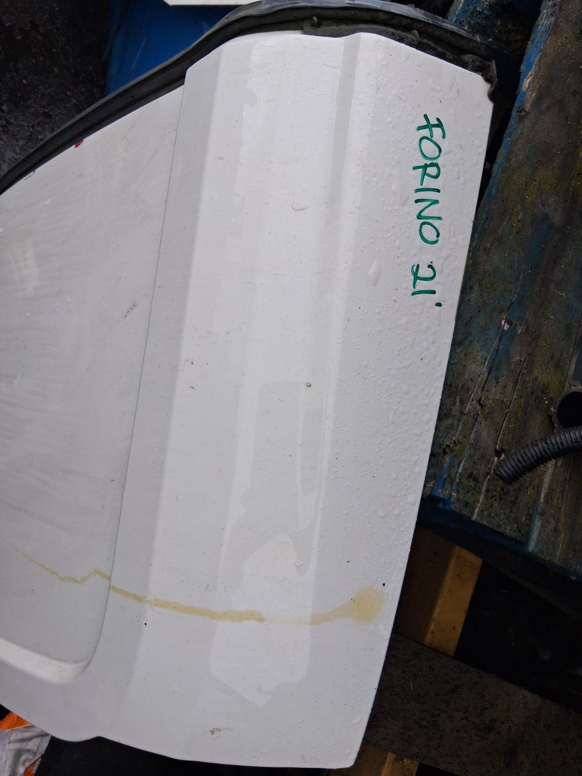2021 FIAT FIORINO MK3 OSR DRIVER SIDE REAR RIGHT COMPLETE DOOR WHITE