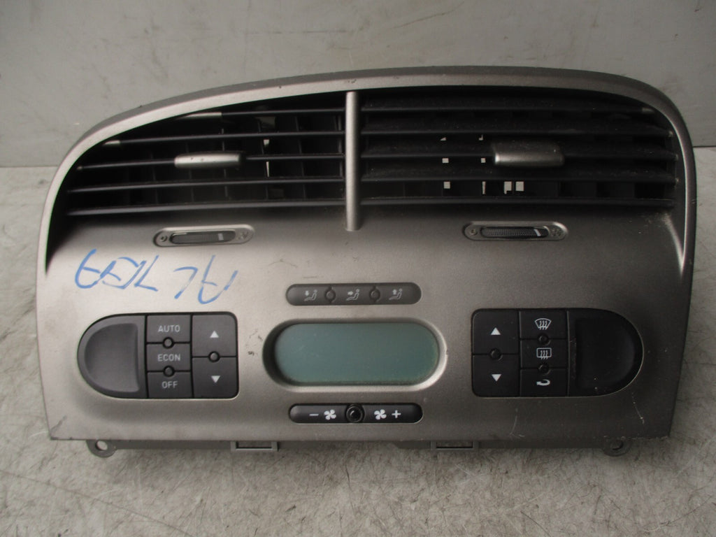 2004 SEAT ALTEA AC HEATER CLIMATE CONTROL SWITCH PANEL WITH AIR VENTS