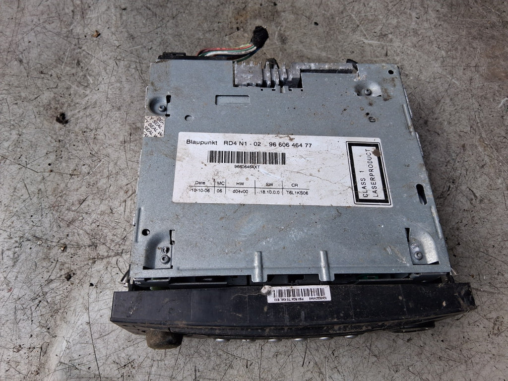 2006 PEUGEOT 307 RADIO STEREO CD PLAYER MULTIMEDIA HEAD UNIT 9660646477