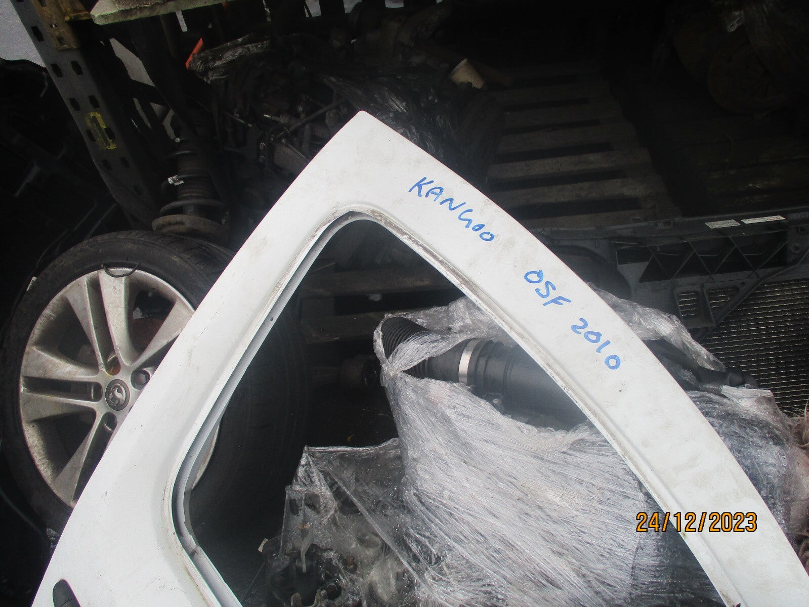 2010 RENAULT KANGOO MK2 OSF DRIVER SIDE FRONT BARE DOOR WHITE