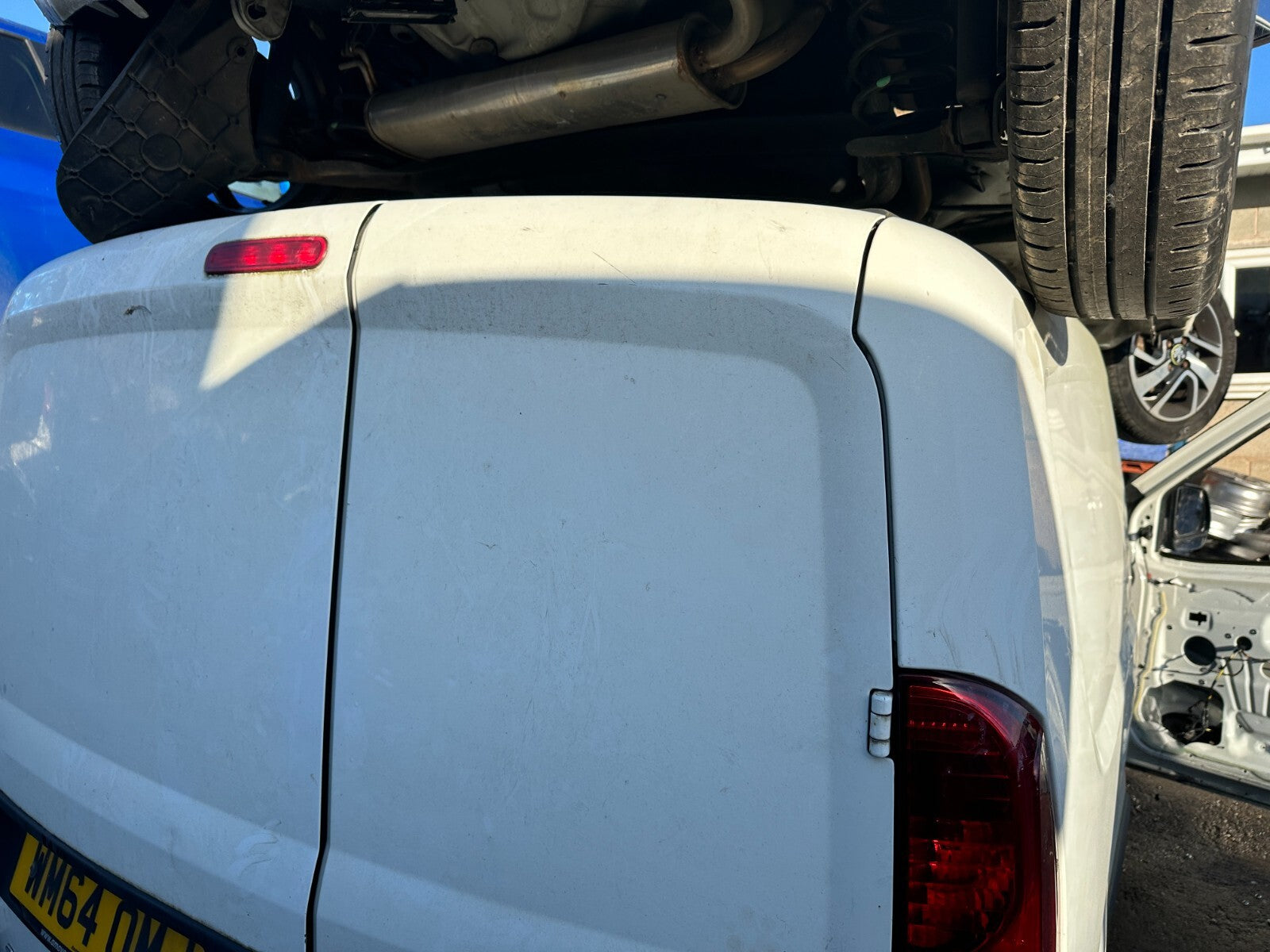 2014 FIAT DOBLO MK2 VAUXHALL COMBO D OSR DRIVER SIDE REAR DOOR COMPLETE WHITE
