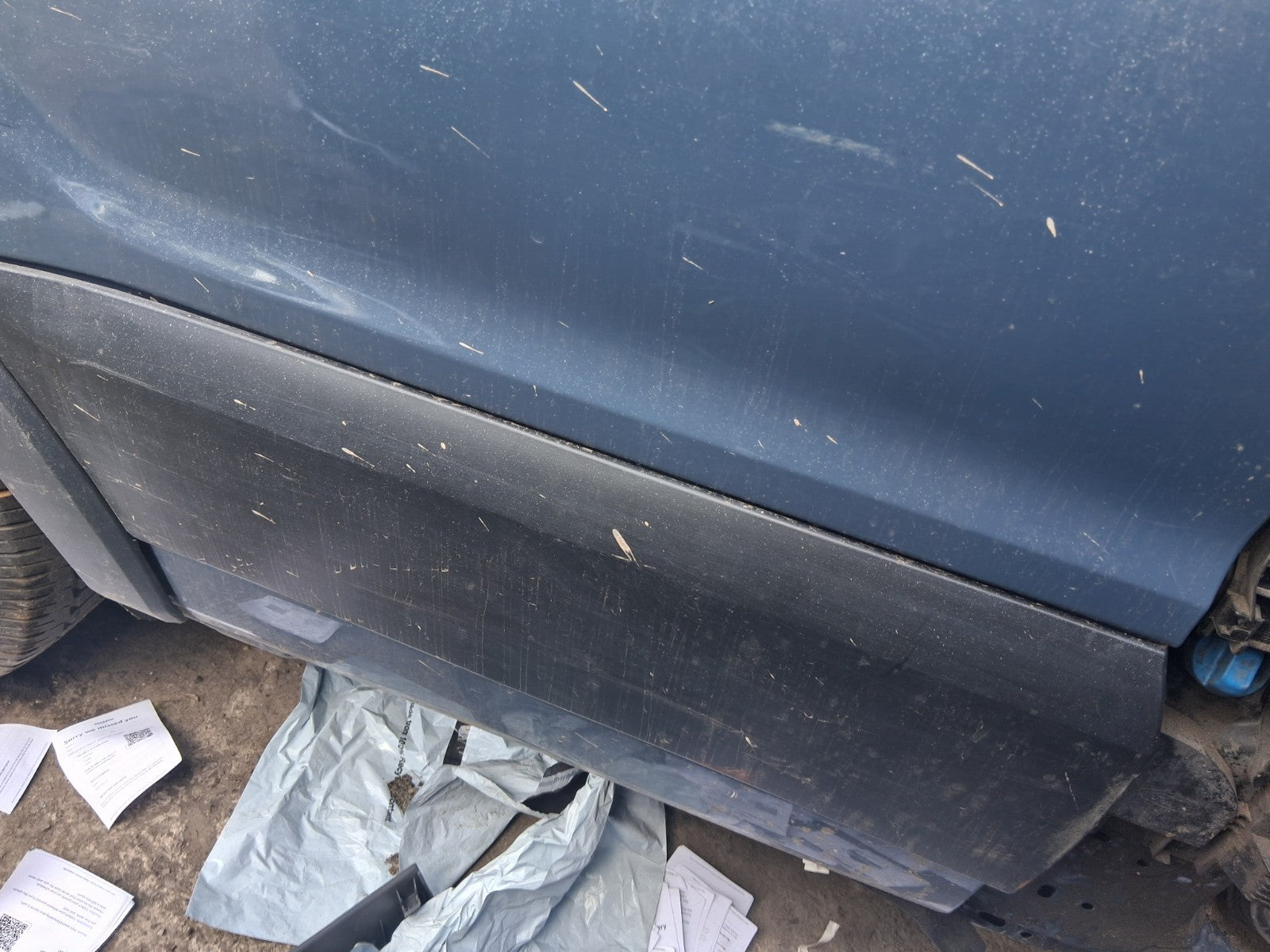 2021 FORD TRANSIT MK8 NS PASSENGER SIDE FRONT DOOR MOULDING TRIM