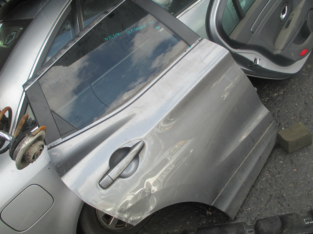 NISSAN QAHQAI J11 MK2 2017 OSR DRIVER SIDE REAR COMPLETE DOOR GREY