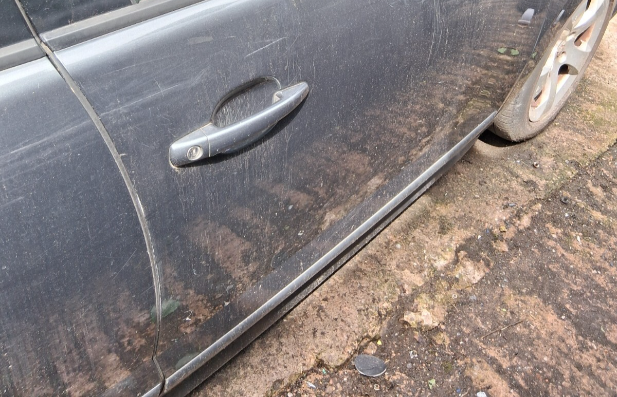 2012 PEUGEOT 3008 MK1 OSF DRIVER SIDE EXTERIOR DOOR HANDLE GRIS SHARK KTPD