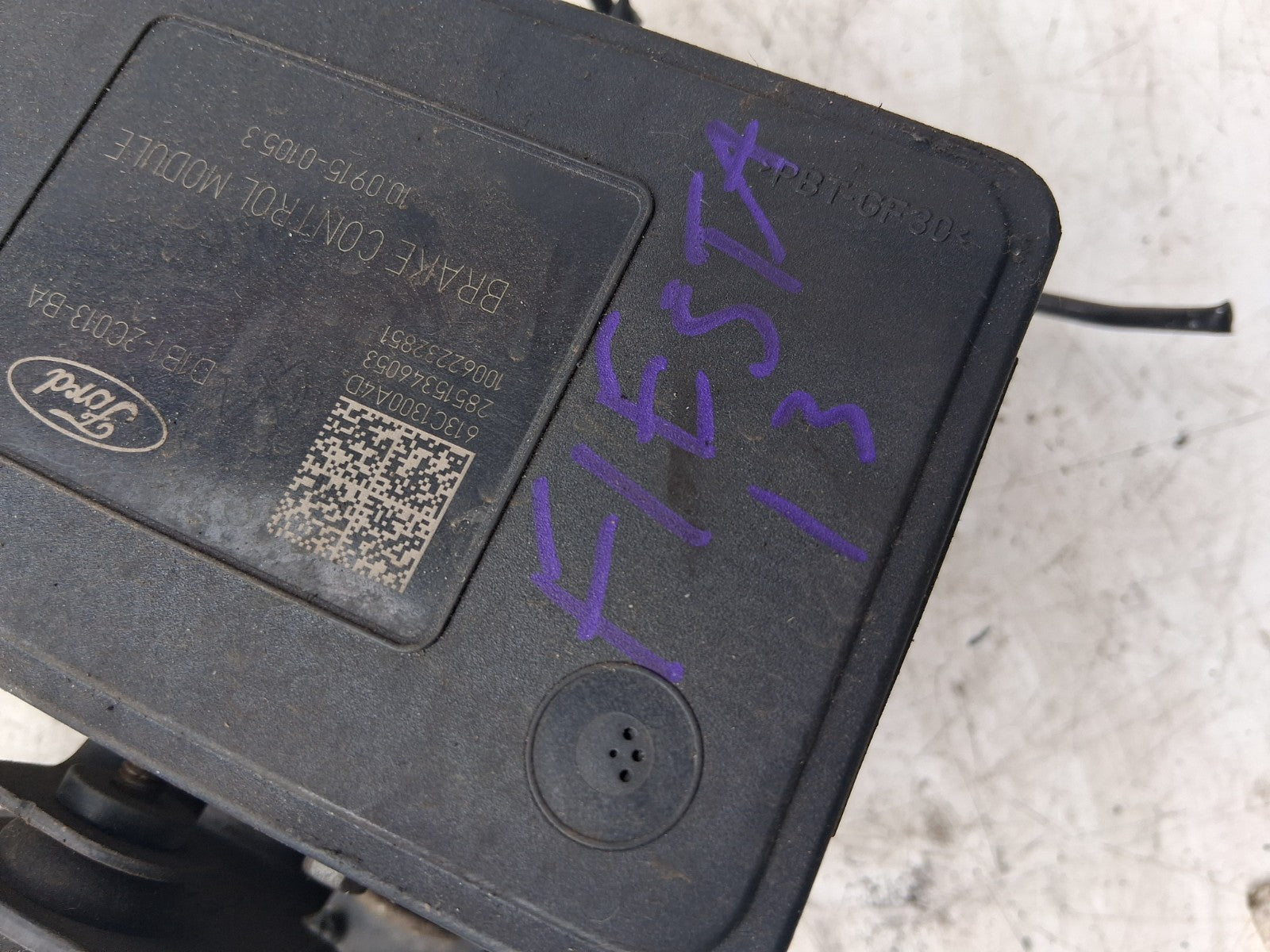 2014 FORD FIESTA MK7 ABS PUMP CONTROL MODULE UNIT D1B12C013BA