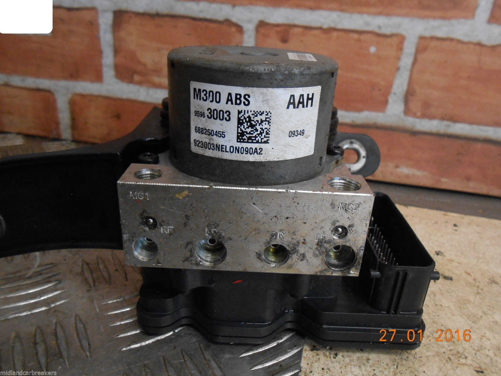 CHEVROLET SPARK 2012 1.0 ABS BRAKE CONTROL PUMP & MODULE 95963003 688250455