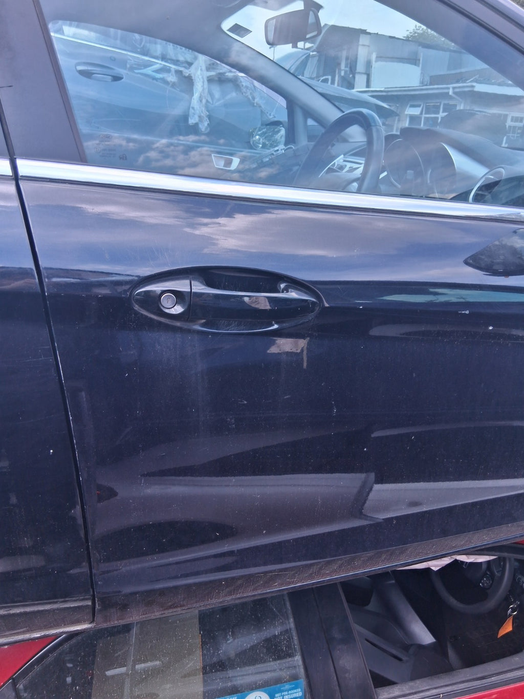2012 FORD FIESTA MK7 5 DOOR OSF DRIVER SIDE FRONT RIGHT BARE DOOR BLACK