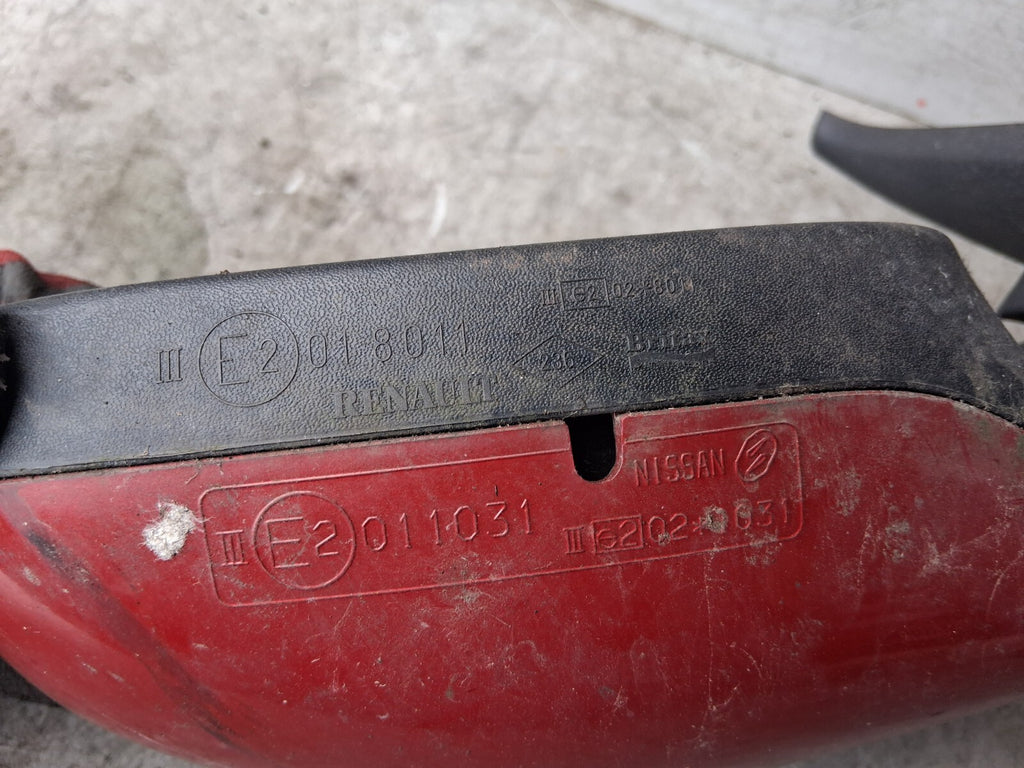 NISSAN MICRA 2006 K12 1.2 PETROL NS PASSENGER SIDE LEFT WING MIRROR RED E2011031