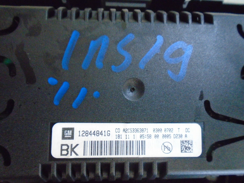 VAUXHALL INSIGNIA 2011 MK1 FRONT DASHBOARD DISPLAY SCREEN AIR VENT 12844841G