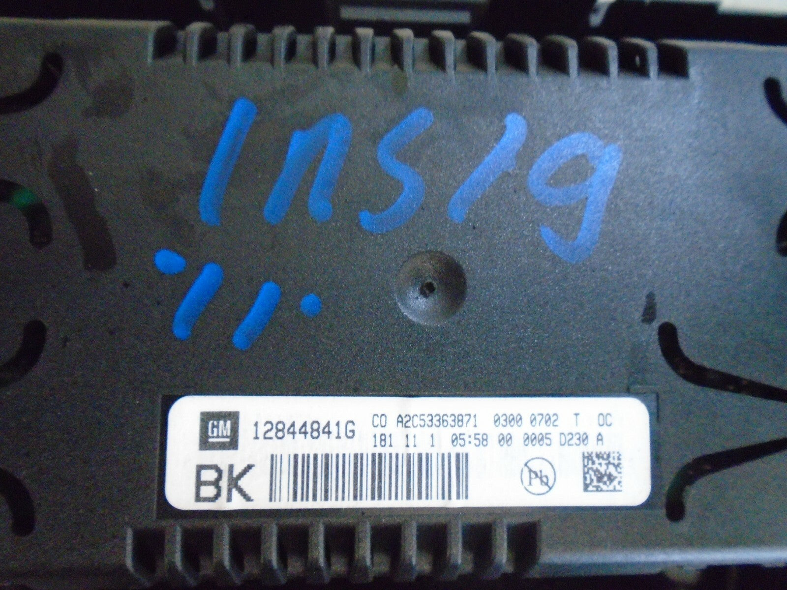 VAUXHALL INSIGNIA 2011 MK1 FRONT DASHBOARD DISPLAY SCREEN AIR VENT 12844841G