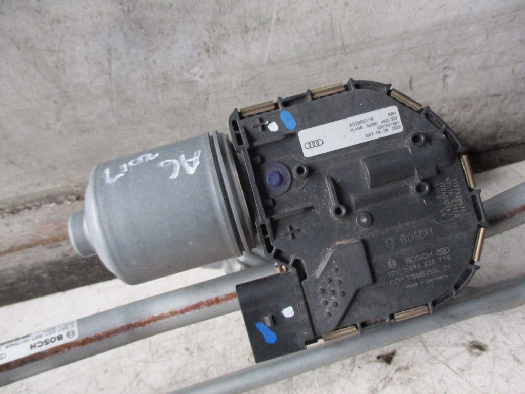 AUDI A6 C7 2016 FRONT WINDSCREEN WIPER MOTOR LINKAGES 4G2955023C