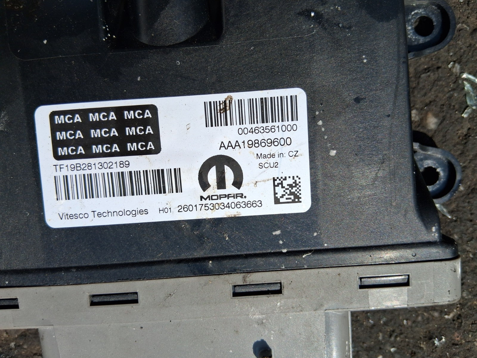 2024 FIAT DUCATO MK3 2.2 DIESEL UNIT OF CONTROL MODULE 463561000