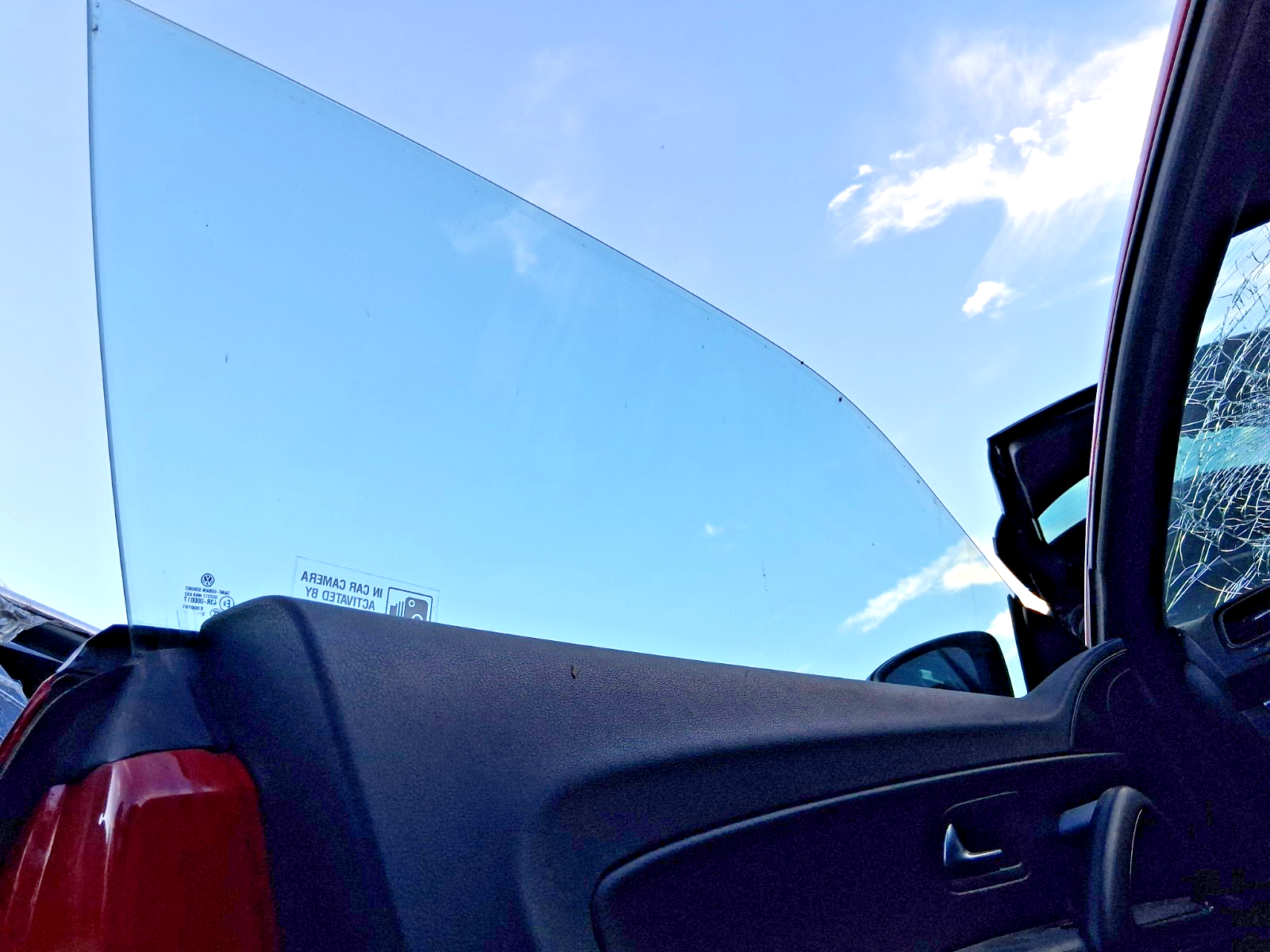 2014 VW VOLKSWAGEN SCIROCCO MK3 NS PASSENGER SIDE WINDOW GLASS