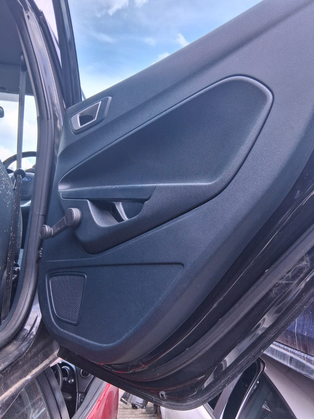 2012 FORD FIESTA MK7 5 DOOR OSR DRIVER SIDE REAR RIGHT COMPLETE DOOR BLACK