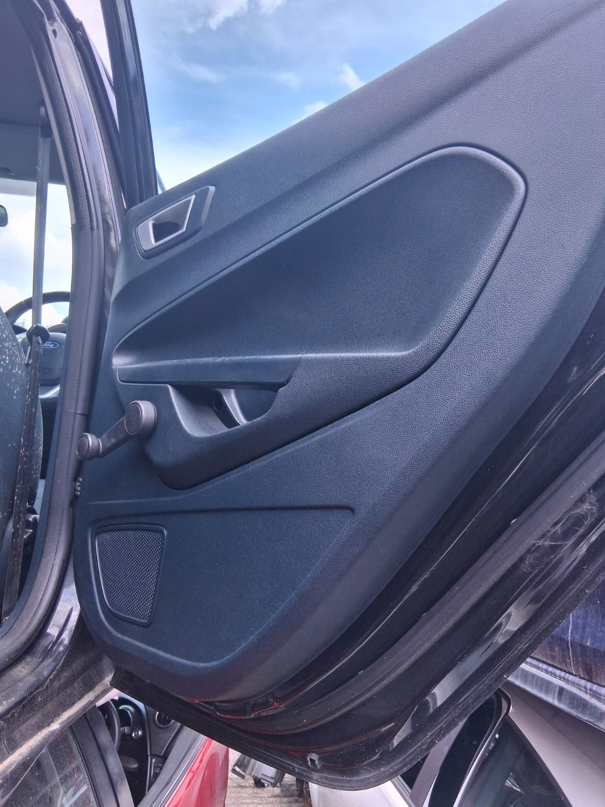 2012 FORD FIESTA MK7 5 DOOR OSR DRIVER SIDE REAR RIGHT COMPLETE DOOR BLACK
