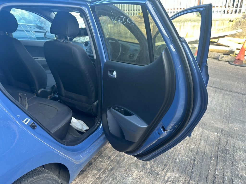 2017 HYUNDAI i10 MK2 OSR DRIVER SIDE REAR DOOR COMPLETE BLUE X3U