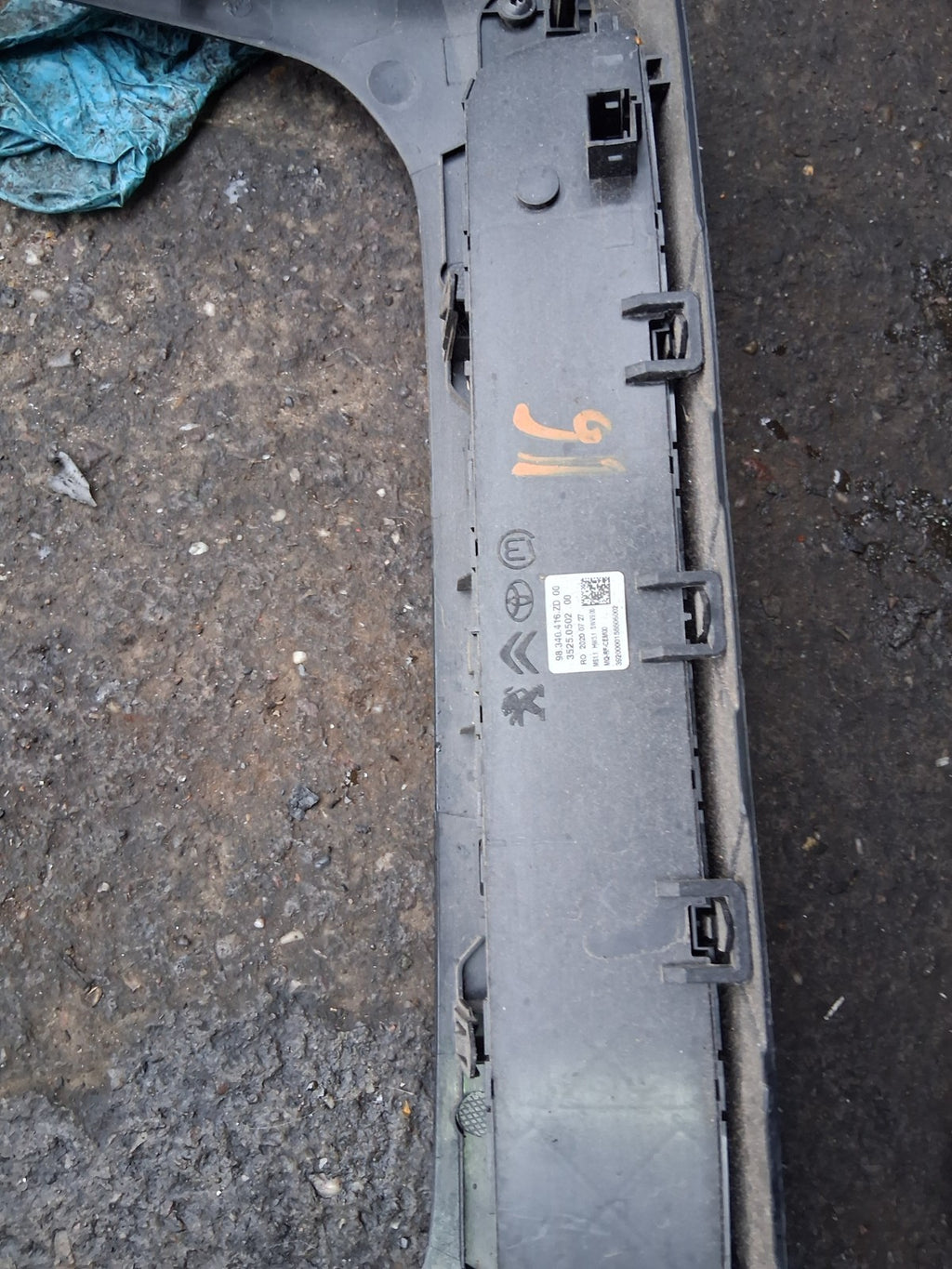 2021 VAUXHALL VIVARO MK3 FRONT DASHBOARD SURROUND TRIM PANEL 9809503677