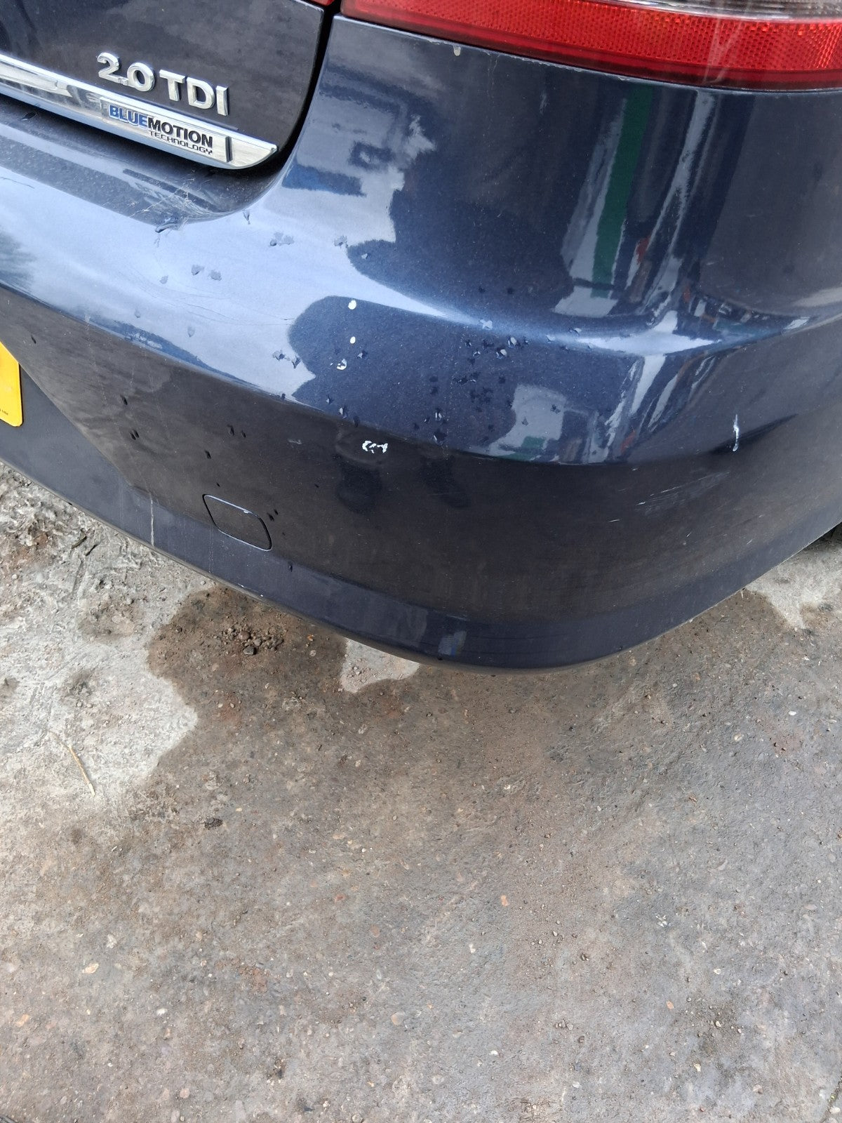 2014 VW VOLKSWAGEN PASSAT B7 SALOON COMPLETE REAR BUMPER BLUE