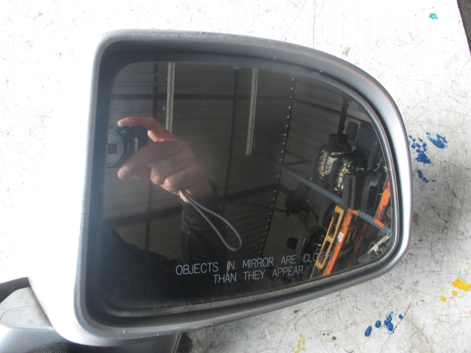 KIA CARENS 2007 OSF DRIVER SIDE FRONT WING MIRROR  SILVER
