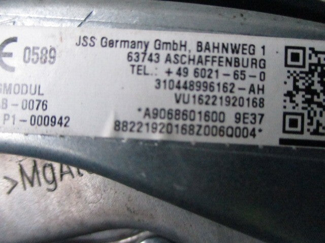 2012 MERCEDES BENZ SPRINTER W906 DRIVER STEERING WHEELSAFETY BAG A9068601600