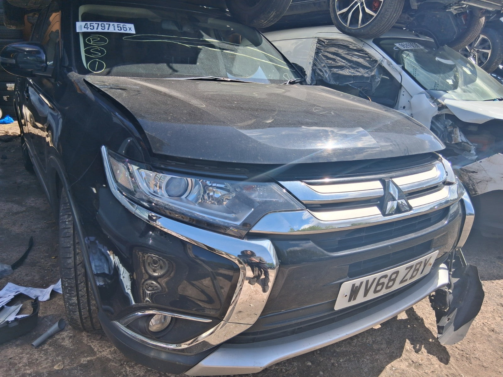 2018 MITSUBISHI OUTLANDER MK3 NSR PASSENGER SIDE REAR WINDOW GLASS