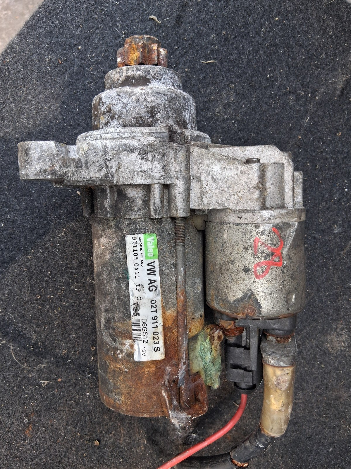 2014 VOLKSWAGEN POLO MK5 1.0 PETROL STARTER MOTOR 02T911023S