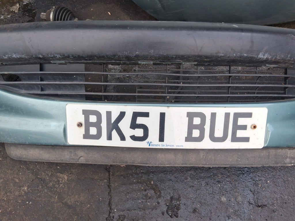 2001 PEUGEOT 206 COMPLETE FRONT BUMPER GREEN