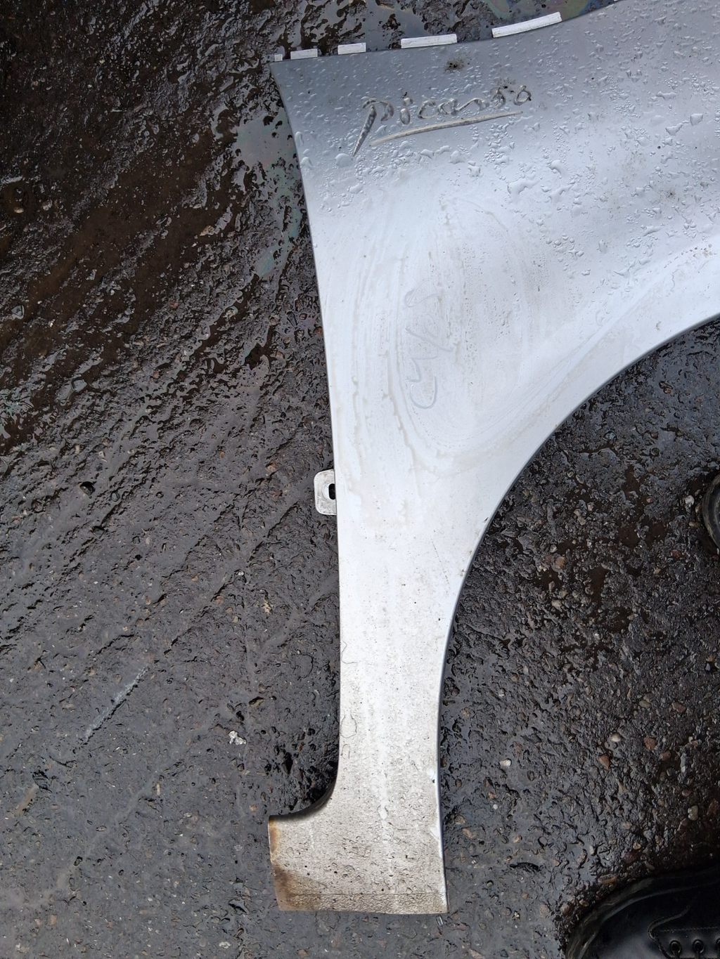 2008 CITROEN C4 PICASSO OSF DRIVER SIDE FRONT RIGHT WING PANEL SILVER