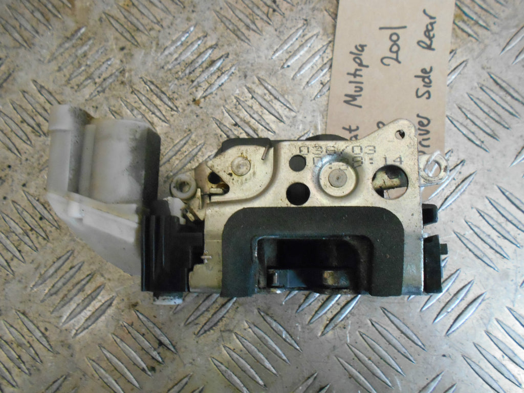 FIAT MULTIPLA 2001 OSR DRIVER SIDE REAR DOOR LOCK MECH MECHANISM