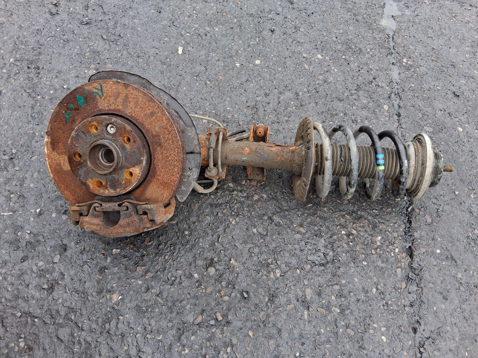 2018 VOLKSWAGEN TRANSPORTER T6 2.0 DIESEL OSF DRIVER SIDE FRONT SUSPENSION LEG