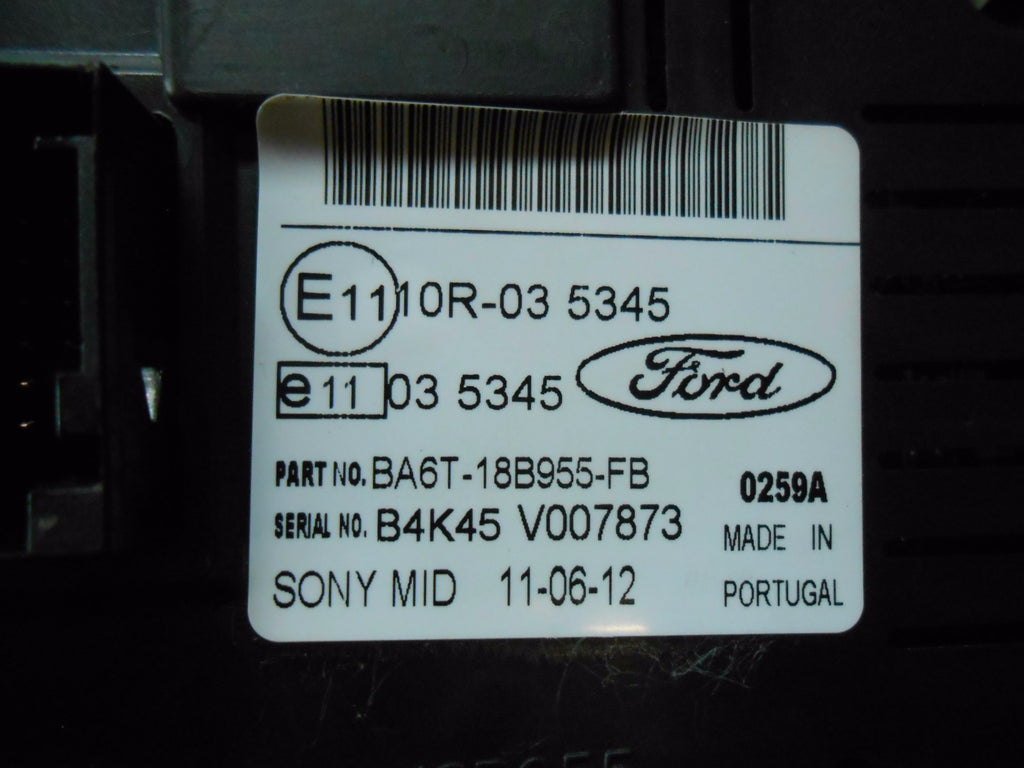 FORD FIESTA MK8 2014 MULTIFUNCTION STEREO DISPLAY SCREEN BA6T-18B955-FB