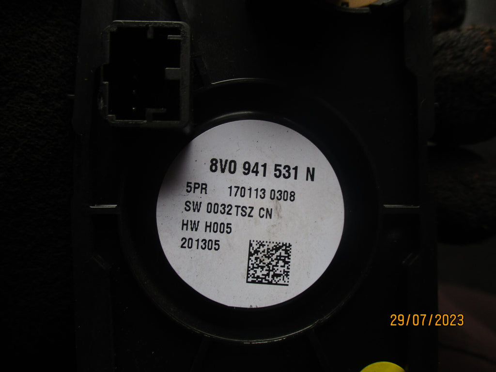 AUDI A3 2013 HEADLIGHT CONTROL SWITCH 8V0941531
