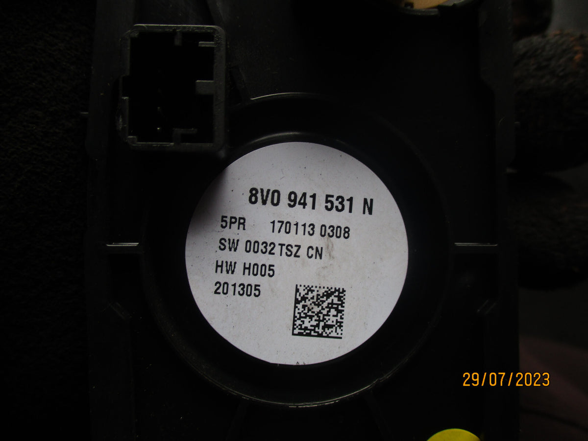 AUDI A3 2013 HEADLIGHT CONTROL SWITCH 8V0941531