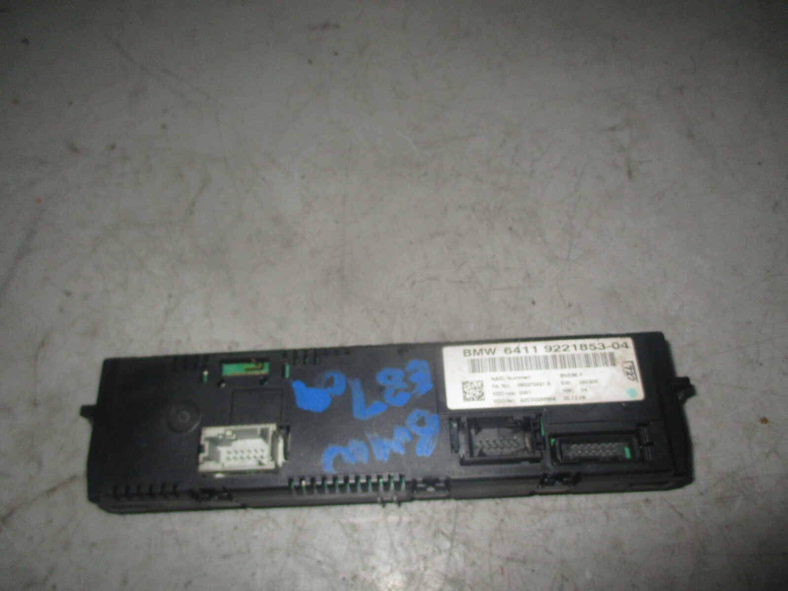 BMW 1 SERIES 2010 E87 HEATER CLIMATE CONTROL PANNEL 922185304