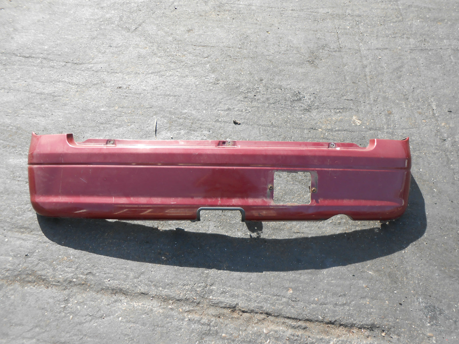 DAIHATSU CUORE MK5 1998 REAR BACK PLASTIC BUMPER BARE RED