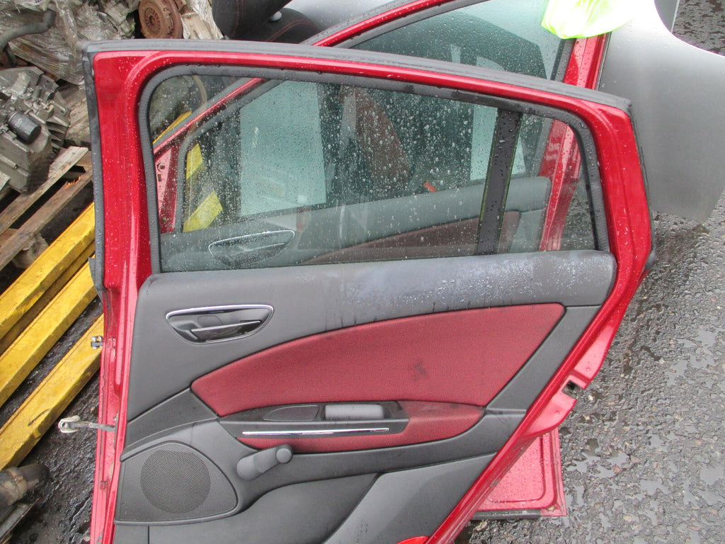 FIAT BRAVO MK2 2009 OSR DRIVER SIDE REAR COMPLETE DOOR RED