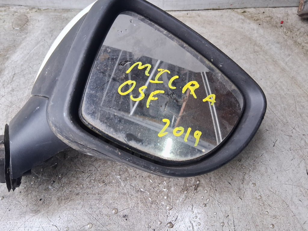 2019 NISSAN MICRA MK5 K14 OSF DRIVER SIDE FRONT RIGHT WING MIRROR WHITE