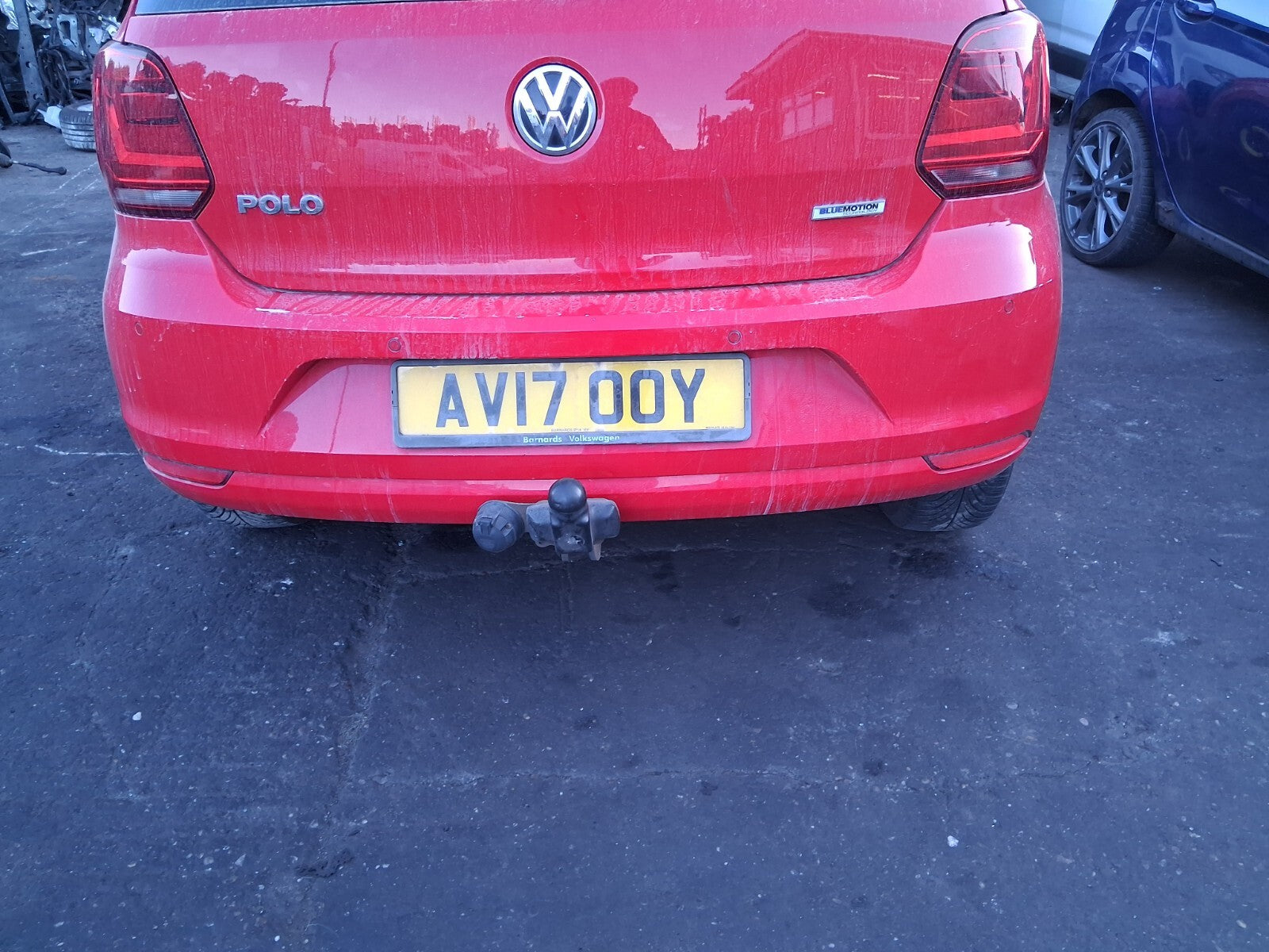 2017 VW VOLKSWAGEN POLO MK5 BARE TAILGATE BOOTLID FLASH RED LP3G