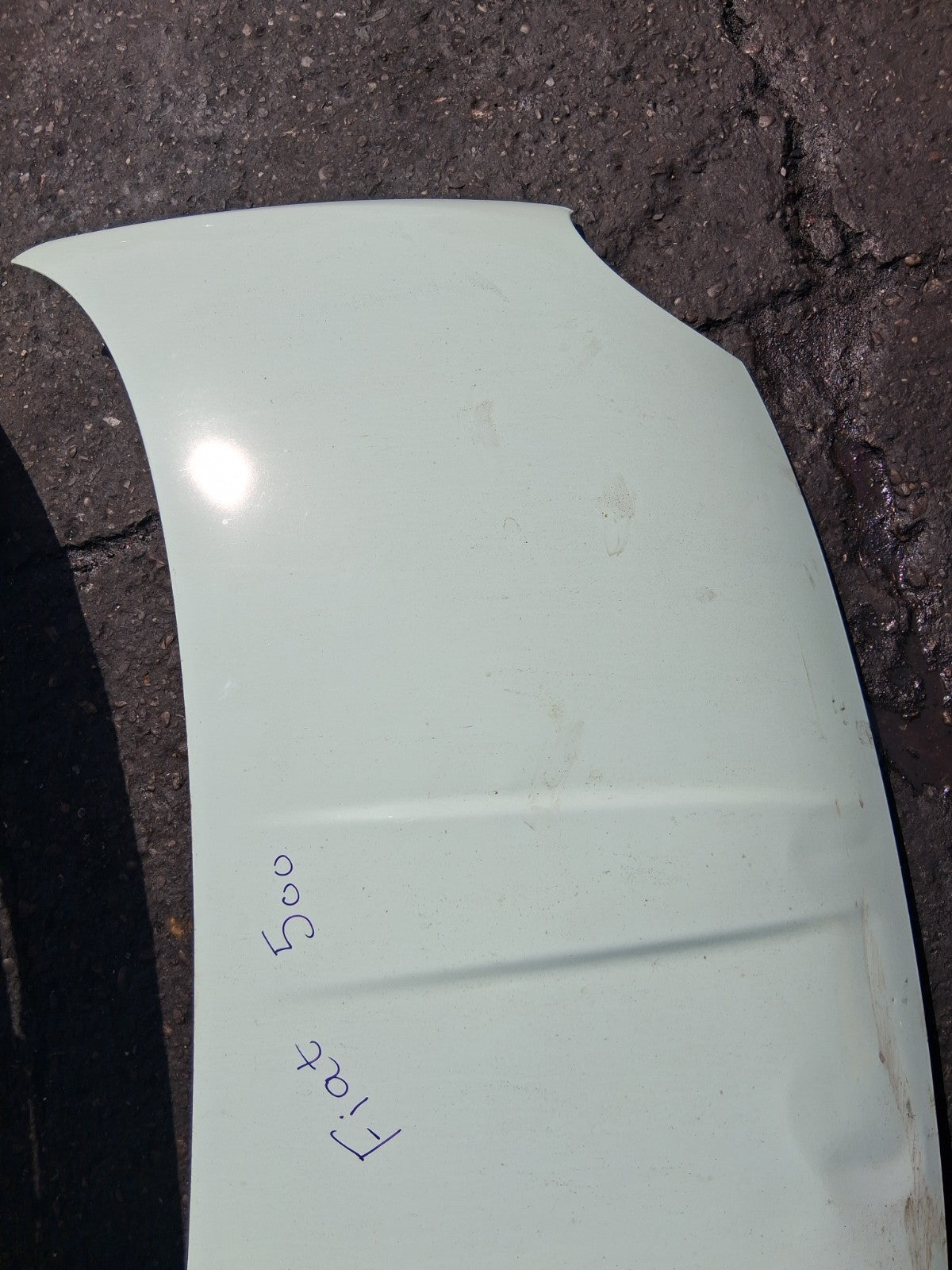 2015 FIAT 500 LOUNGE MK1 FRONT BONNET HOOD PANEL OCEAN GREEN C175