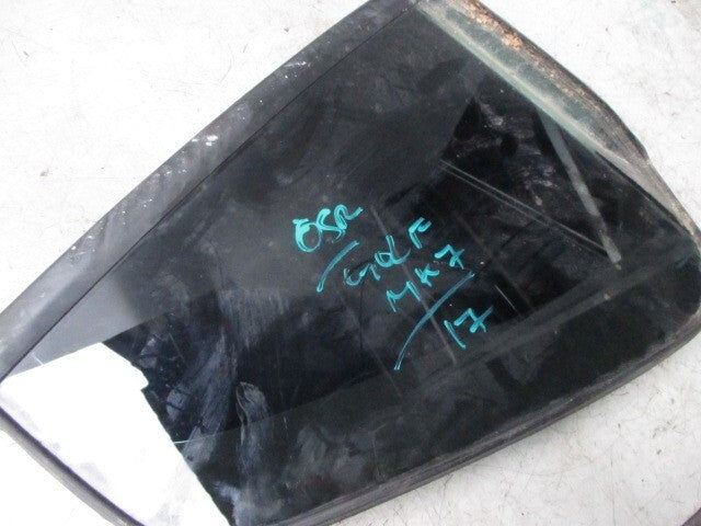 2017 VW VOLKSWAGEN GOLF MK7 OSR DRIVER SIDE QUARTER GLASS 5G6845214