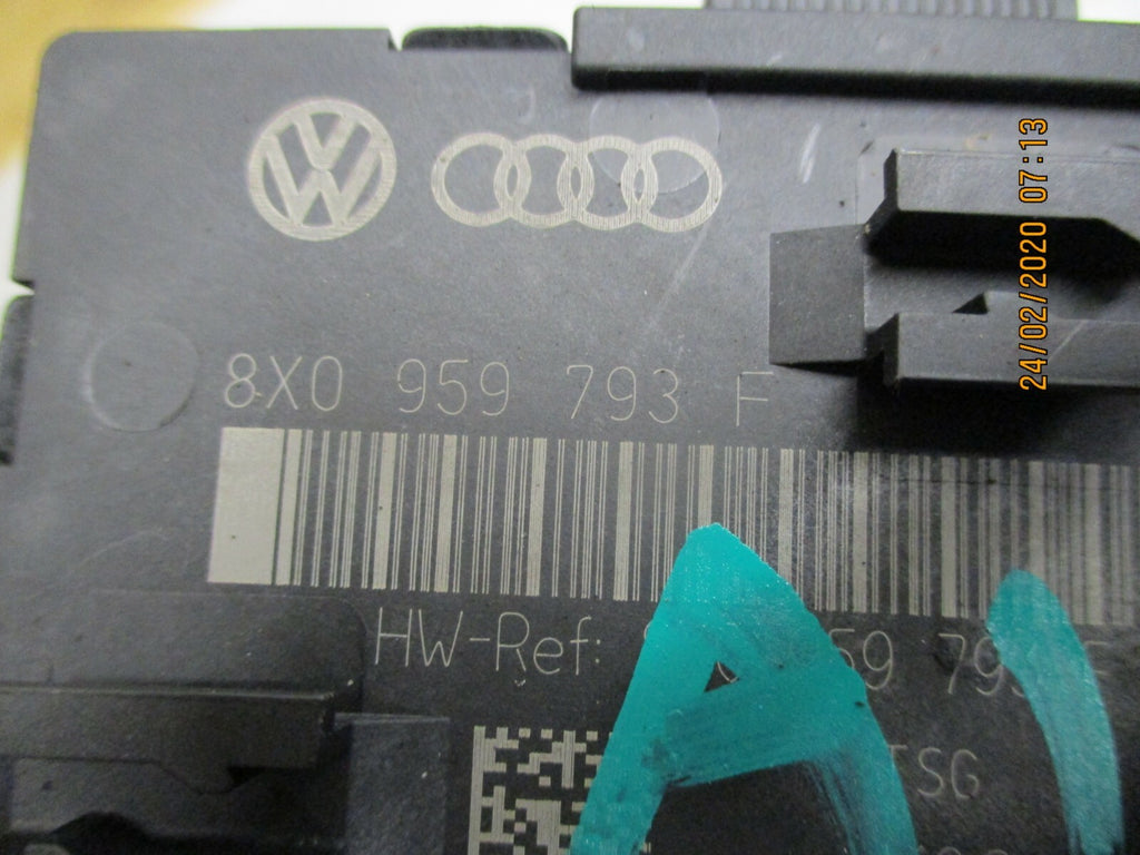 AUDI A1 MK1 8X 2017 OSF DRIVER SIDE FRONT DOOR CONTROL MODULE 8X0959793F