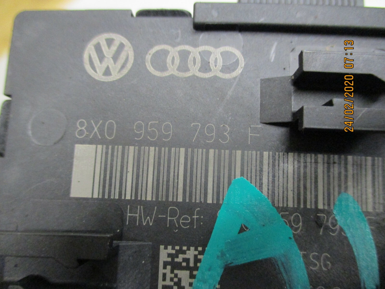 AUDI A1 MK1 8X 2017 OSF DRIVER SIDE FRONT DOOR CONTROL MODULE 8X0959793F