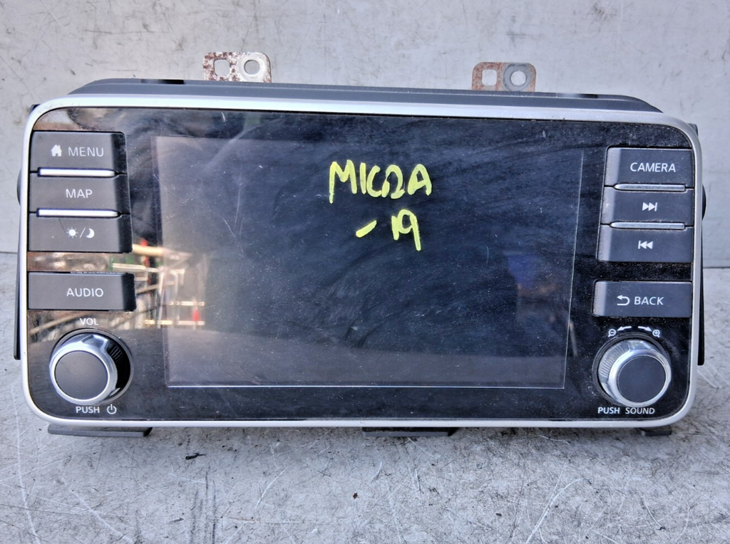 2019 NISSAN MICRA K14 MULTIMEDIA DISPLAY RADIO SAT NAV HEAD UNIT 259155FA5A