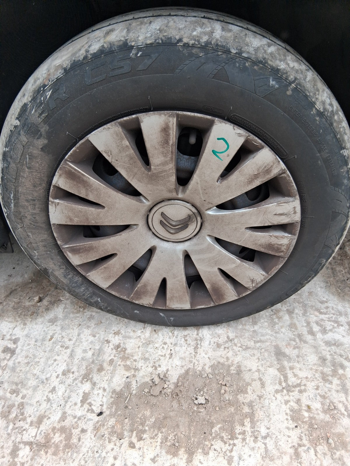 2017 CITROEN BERLINGO MK2 15 INCH STEEL WHEEL WITH TYRE 195/65R15
