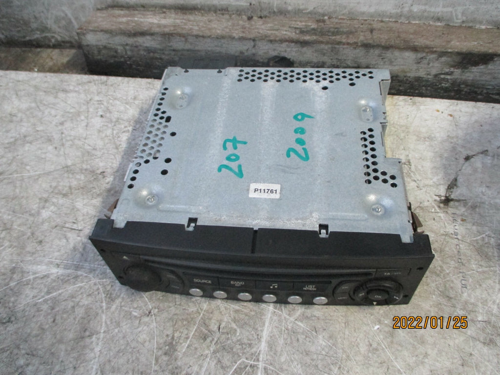 PEUGEOT 207 2008 RADIO CD PLAYER STEREO HEAD UNIT 96662669XT