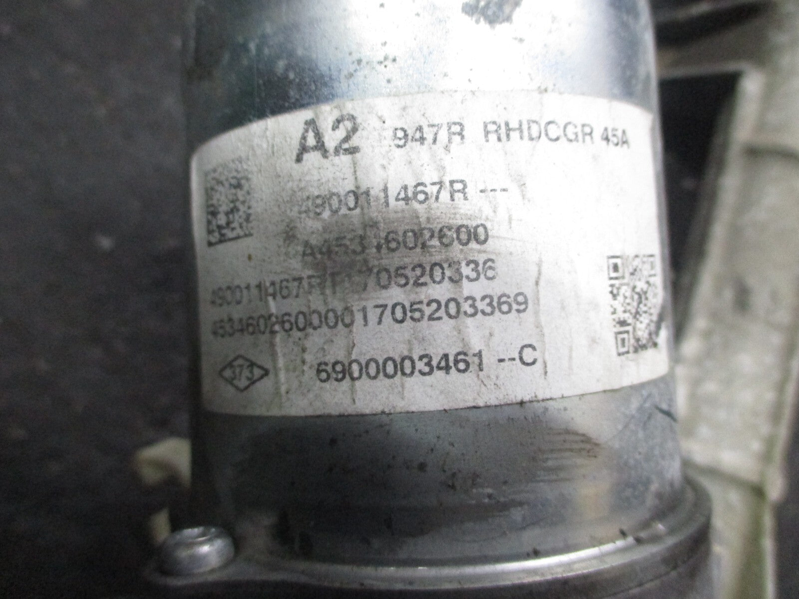 2017 RENAULT TWINGO RHD STEERING RACK PUMP 490011467R